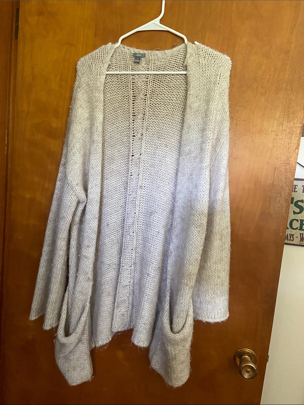 aerie Open-Front Hooded Cardigan Sweater - Cream